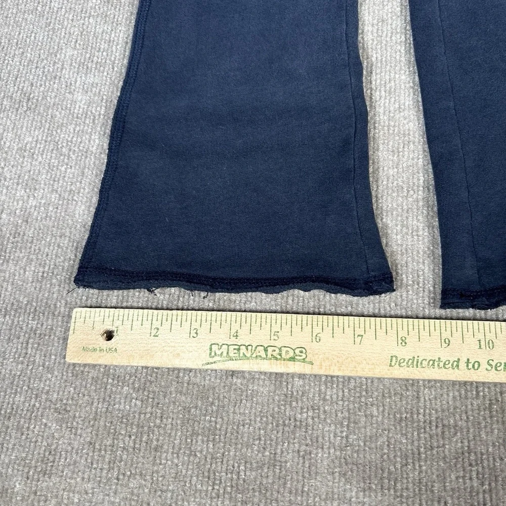 Abercrombie‎ Kids Sweatpants Youth Small Flared Navy Blue Fleece Embroidered Y2K